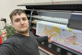 На фабрике "Колибри Принт" установлен скоростной принтер GongZheng ThunderJet