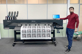Уже второй запуск Mimaki CJV200 в России для брендирования стройтехники