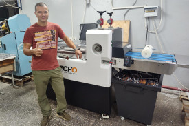 Ротационная высекальная машина iECHO MCT-5035 в типографии LUCKY PACK