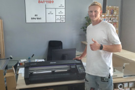 Режущий плоттер Mimaki CG-60AR установлен в типографии "Молот"