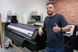 Инсталляция принтера Mimaki JV300-160 Plus в РПК "АДС-24" из Минска