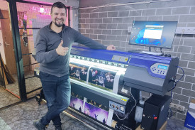 Принтер ARK-JET SOL 1601 установлен в типографии "Моя бумажка" из Москвы