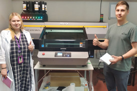 Инсталляция УФ-принтера Mimaki UJF-6042 MkII на заводе "ВИБРАТОР" в Спб