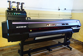 Mimaki UCJV150 для тканевых рекламных конструкций с подсветкой
