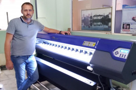 Принтер ARK-JET SOL 1602 установлен в компании "Литера В" из Владивостока