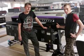 Экосольвентный принтер ARK-JET SOL 1804 установлен в РПК LBL Print (Москва)