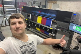 Промышленный текстильный принтер GongZheng ThunderJet в типографии ILOVEPRINT