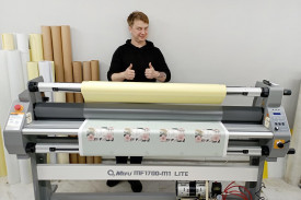 Запуск ламинатора MEFU MF1700-M1 LITE в типографии RastrBy из Минска