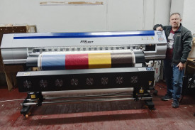 Запуск принтера ARK-JET SUB 1902 на фабрике домашнего текстиля во Владимире