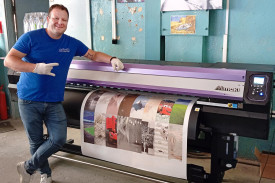 Принтер Mimaki JV300-160 Plus установлен в компании CITYDECOR из Минска