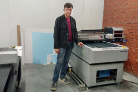 Запуск УФ-принтера Sprinter DPP A1E в типографии Progress Design из Калининграда