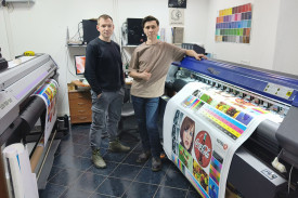 В "Офис Фейс" экосольвентник ARK-JET SOL 1602 пришел на помощь Mimaki UJV100
