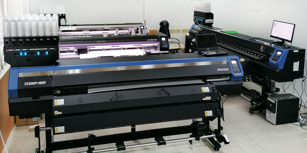 Четыре принтера Mimaki на рекламном производстве в Рязани, два из них - TS300P-1800