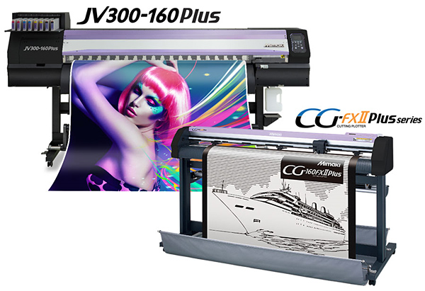 Mimaki JV300-130/160 Plus: высокоэффективный комплекс «плоттер JV300 Plus + каттер CG-FXII Plus»