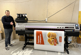 Mimaki UJV100 для печати рекламы ВкусВилла и не только