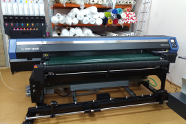 Инсталляция текстильного принтера Mimaki Tx300P-1800B на активных чернилах