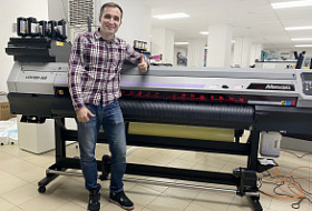 УФ-принтер Mimaki UJV100 в копировальном центре Printside