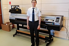 Инсталляция Mimaki UJV100 на фабрике бортового питания Domodedovo Catering