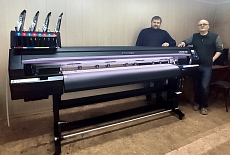 Инсталляция широкоформатного принтера Mimaki CJV150 в Кургане