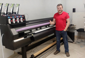 На рекламном производстве "Офис 112" запущен экосольвентник Mimaki CJV150