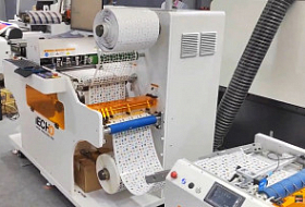 Станок для высечки этикеток RK2-330 на выставке "Print China"