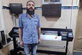 Инсталляция режущего плоттера Mimaki CG-130AR в РПК "Мастер Ра"