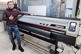 Запуск УФ-принтера Mimaki UJV100-160 в РА "Фаворит"