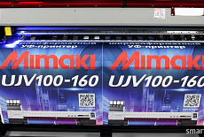 Ваш сольвентник может печатать на ткани? А вот принтер Mimaki UJV100 может!