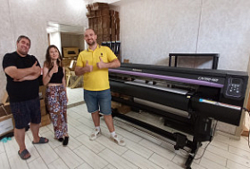 Инсталляция Mimaki CJV150-160 на рекламном производстве в Краснодаре