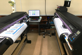 Слаженный дуэт двух Mimaki CJV150 на берегу Авачинского залива
