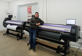 Инсталляция второго Mimaki JV300 Plus на заводе "Центртранстехмаш"