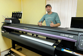 Очередной малый бизнес стартует с принтером Mimaki CJV150