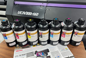 Новые альтернативные чернила для УФ-принтеров Mimaki UCJV150 и UCJV300