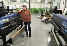 В Центре спортивной экипировки "СТИК" установлен второй принтер Mimaki TS100