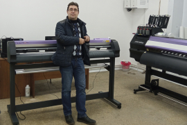 Режущий плоттер Mimaki CG-130FXII Plus на автомобильном заводе "Центртранстехмаш"