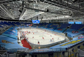 Декорации Sochi Hockey Open, изготовленные на наших материалах и оборудовании