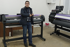 Режущий плоттер Mimaki CG-130FXII Plus на автомобильном заводе "Центртранстехмаш"