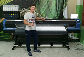 Инсталляция Mimaki TS55-1800 на текстильной фабрике в Ульяновской области