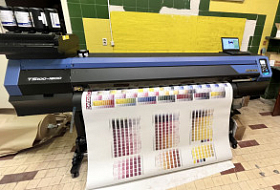 Инсталляция принтера Mimaki TS100 в компании "Экстрим Дирекшн" (Воронеж)