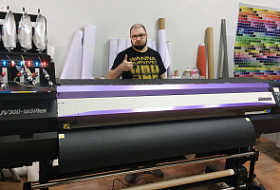 Инсталляция сразу двух принтеров Mimaki в компании "Группа 7" (Красноярск)