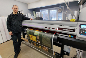 Инсталляция Mimaki UJV100 в минской РПК "Grapho"