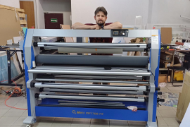 Ламинатор MEFU MF1700-F2 установлен в компании "Пропластик" из Москвы